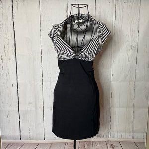 Guess black and white stripes Dress